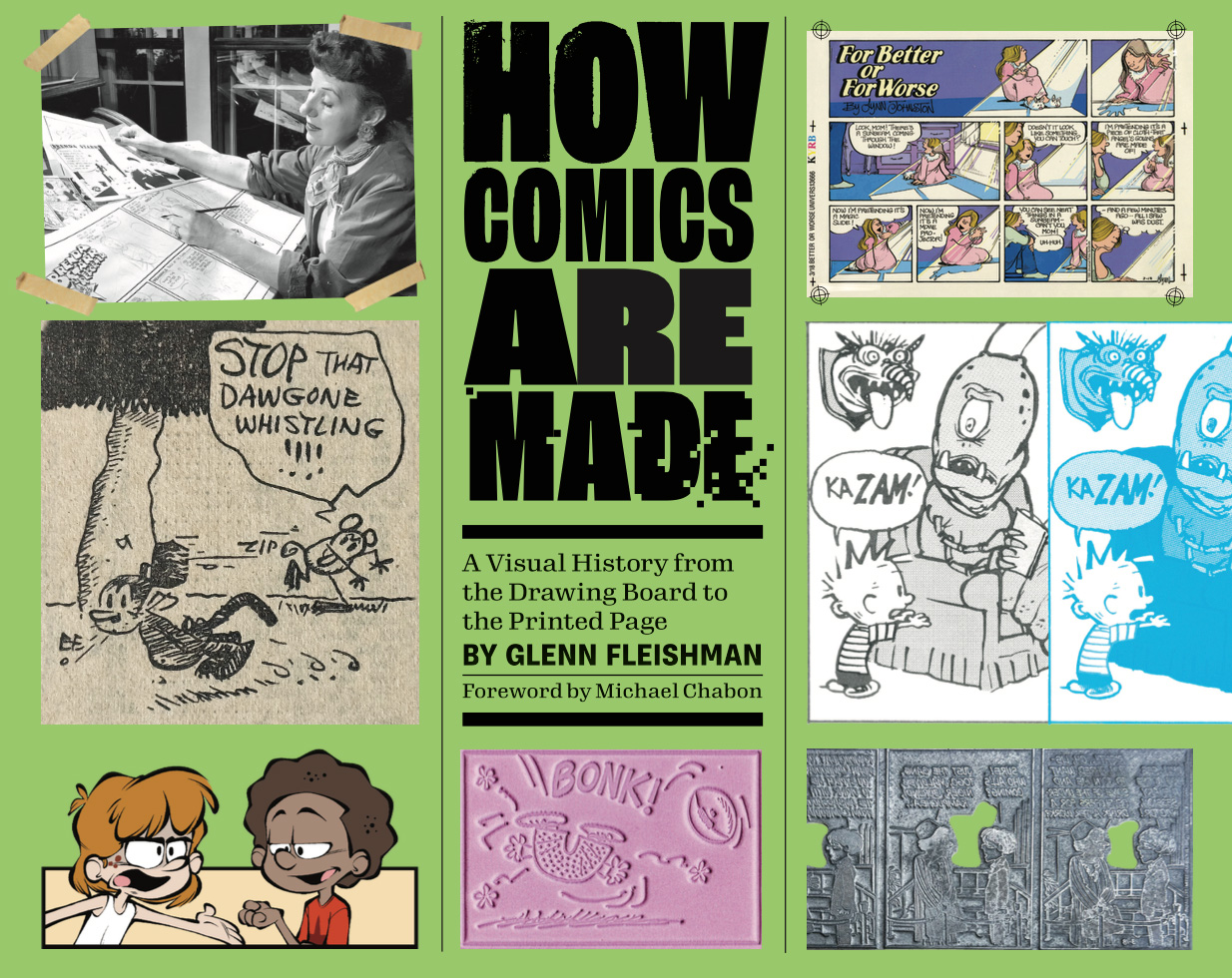 Cover of <i>How Comics Are Made</i>, designed by Mark Kaufman and Glenn Fleishman